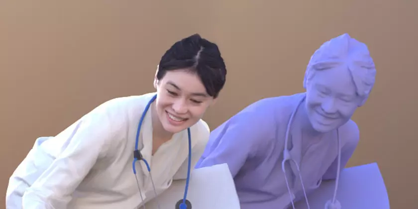 Francine 10369 Female Asian Doctor Free 3D model_0