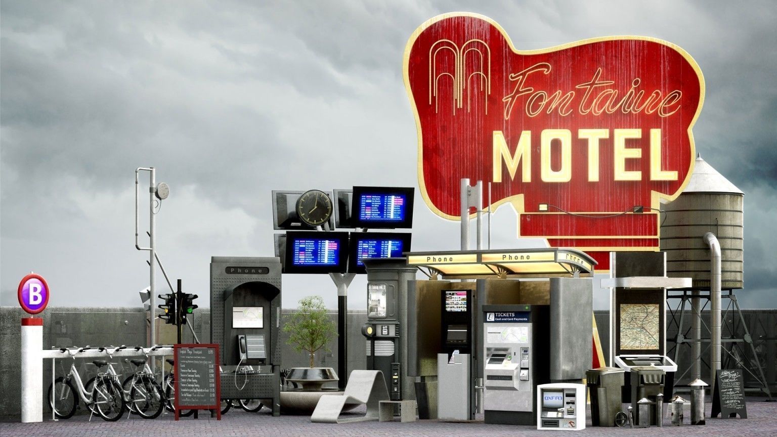 Archmodels vol 162 - street props models 3D model_1