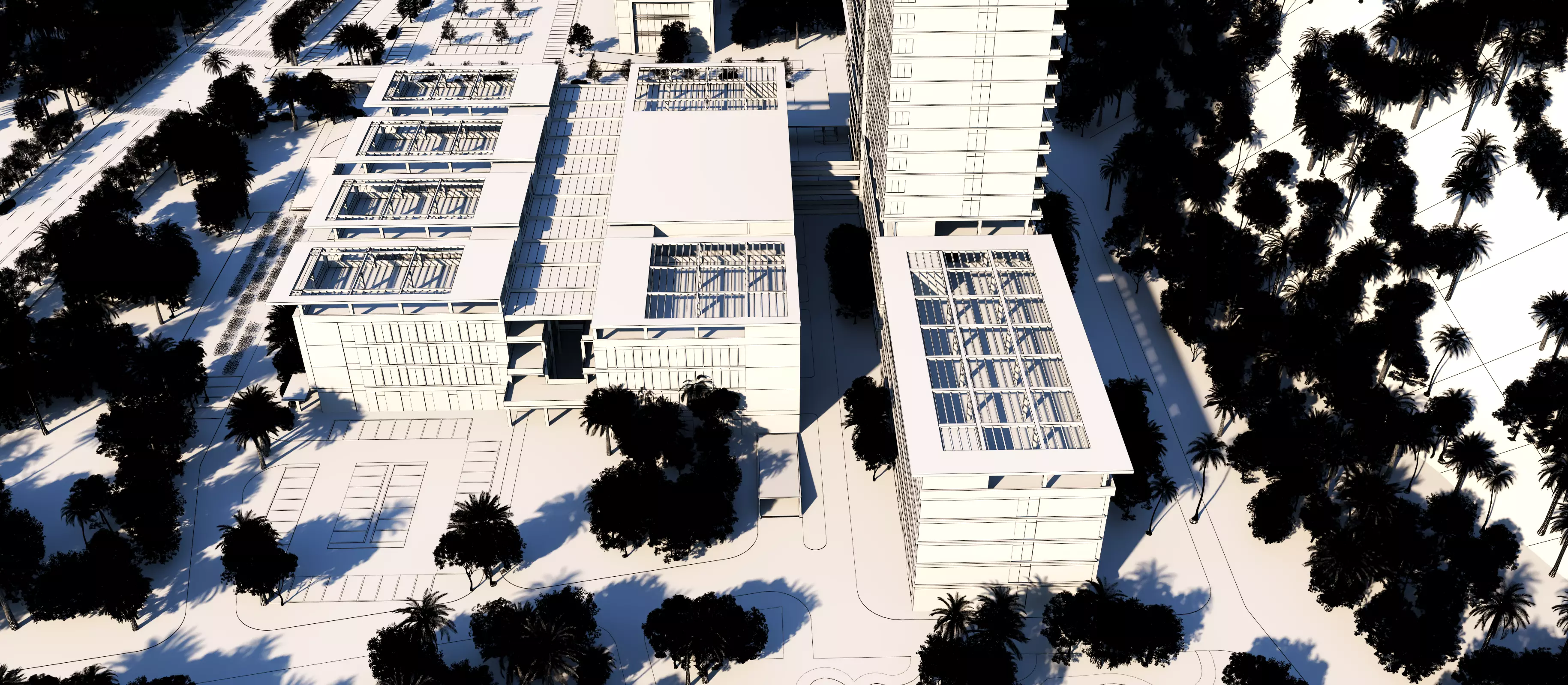 hospital building with 3D model_26