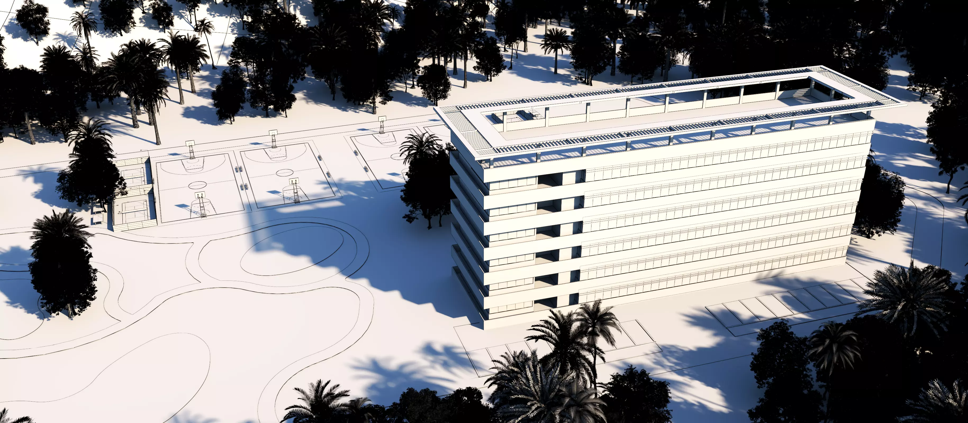 hospital building with 3D model_18