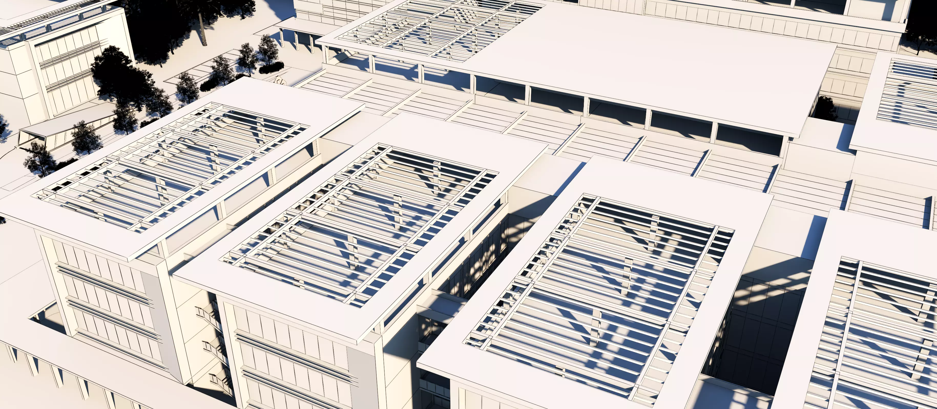 hospital building with 3D model_23
