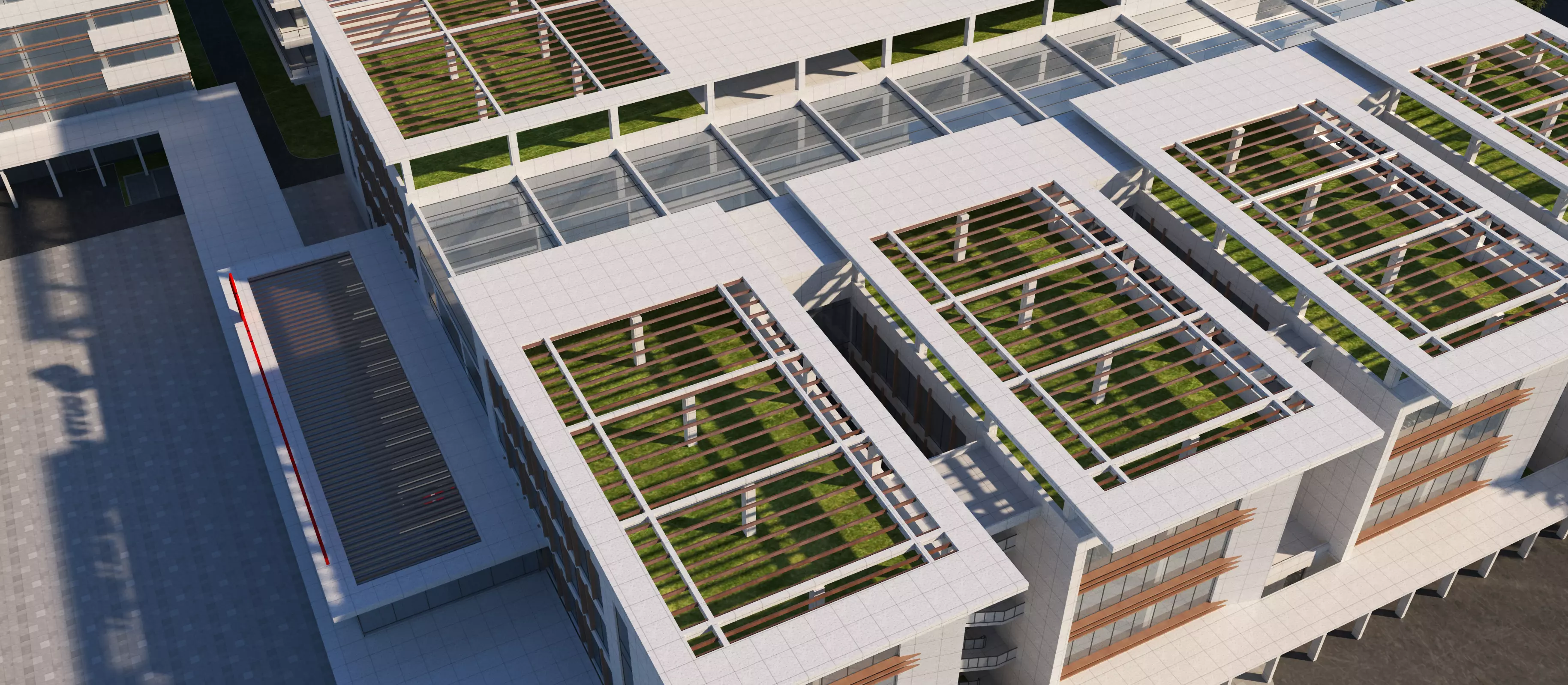 hospital building with 3D model_6