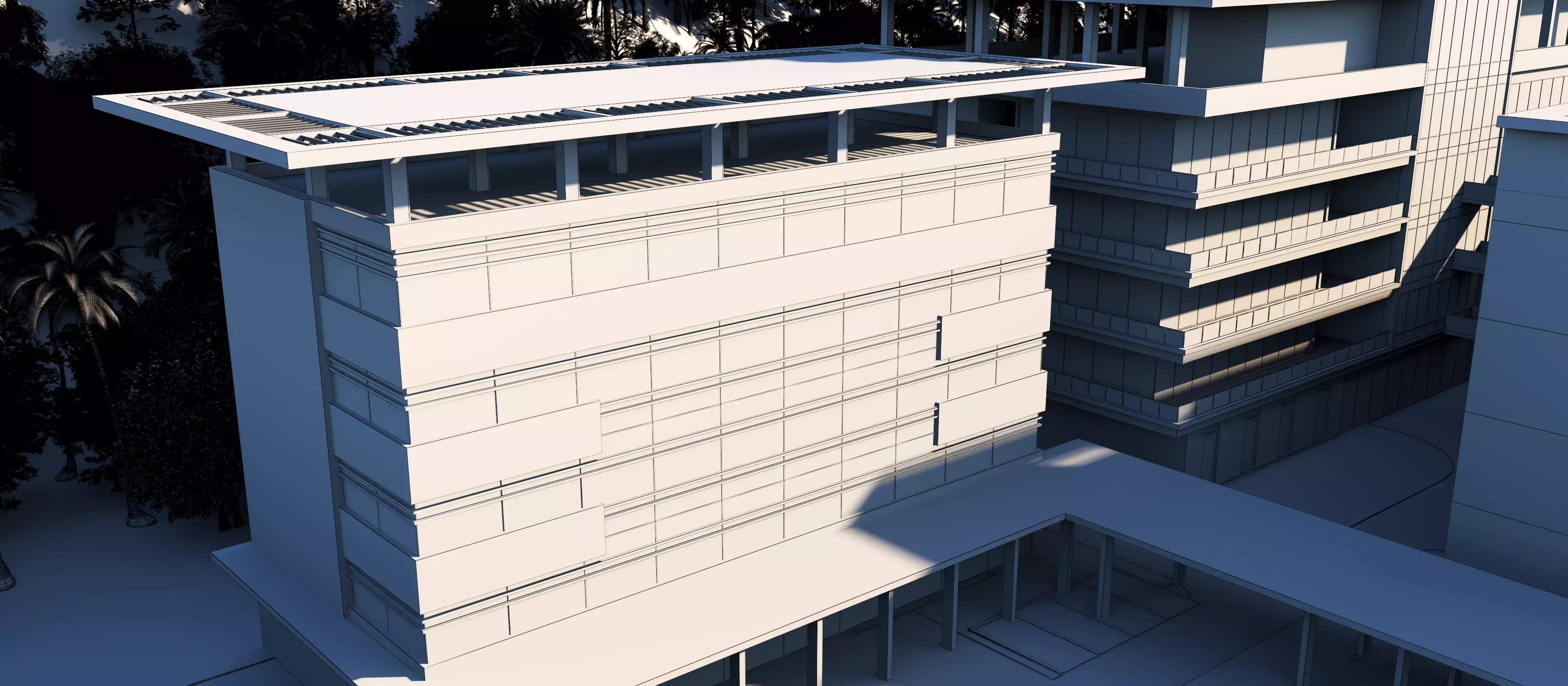 hospital building with 3D model_16