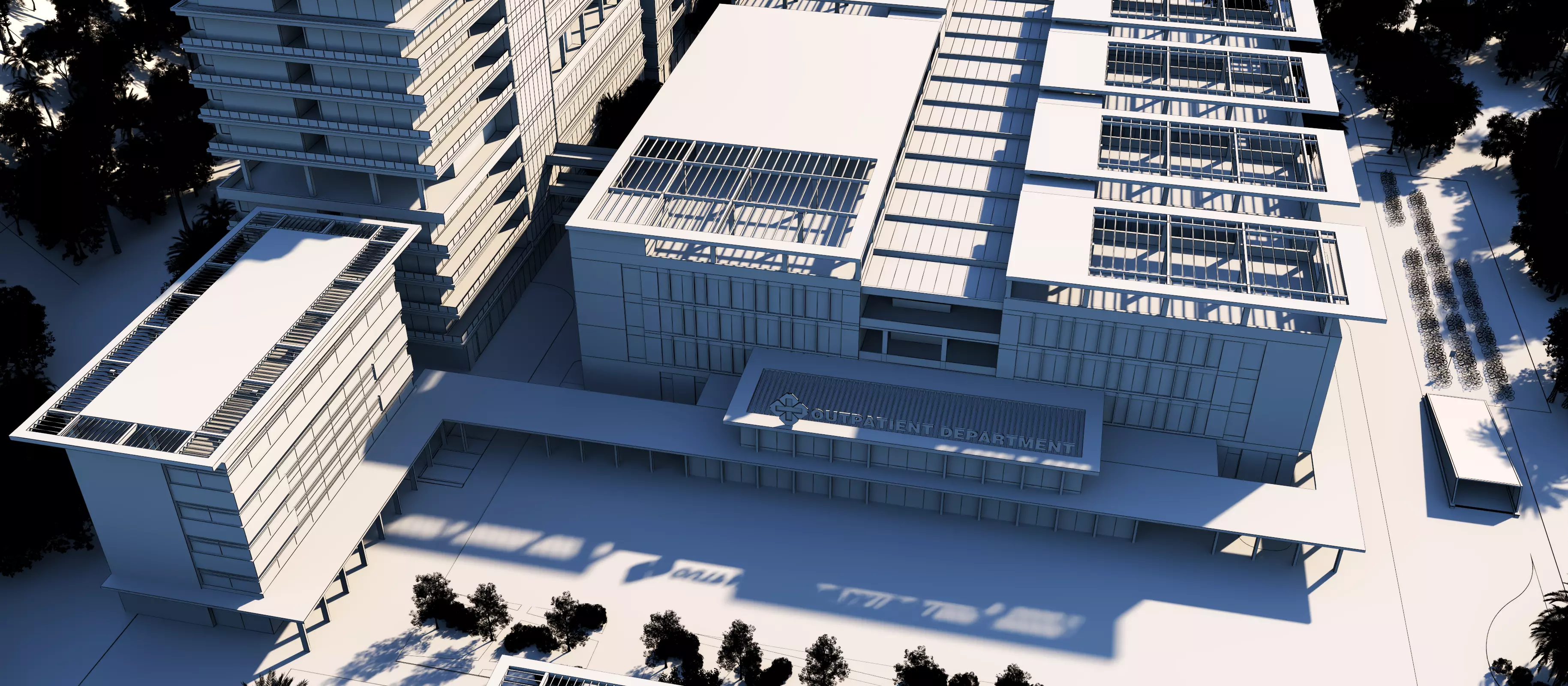 hospital building with 3D model_19