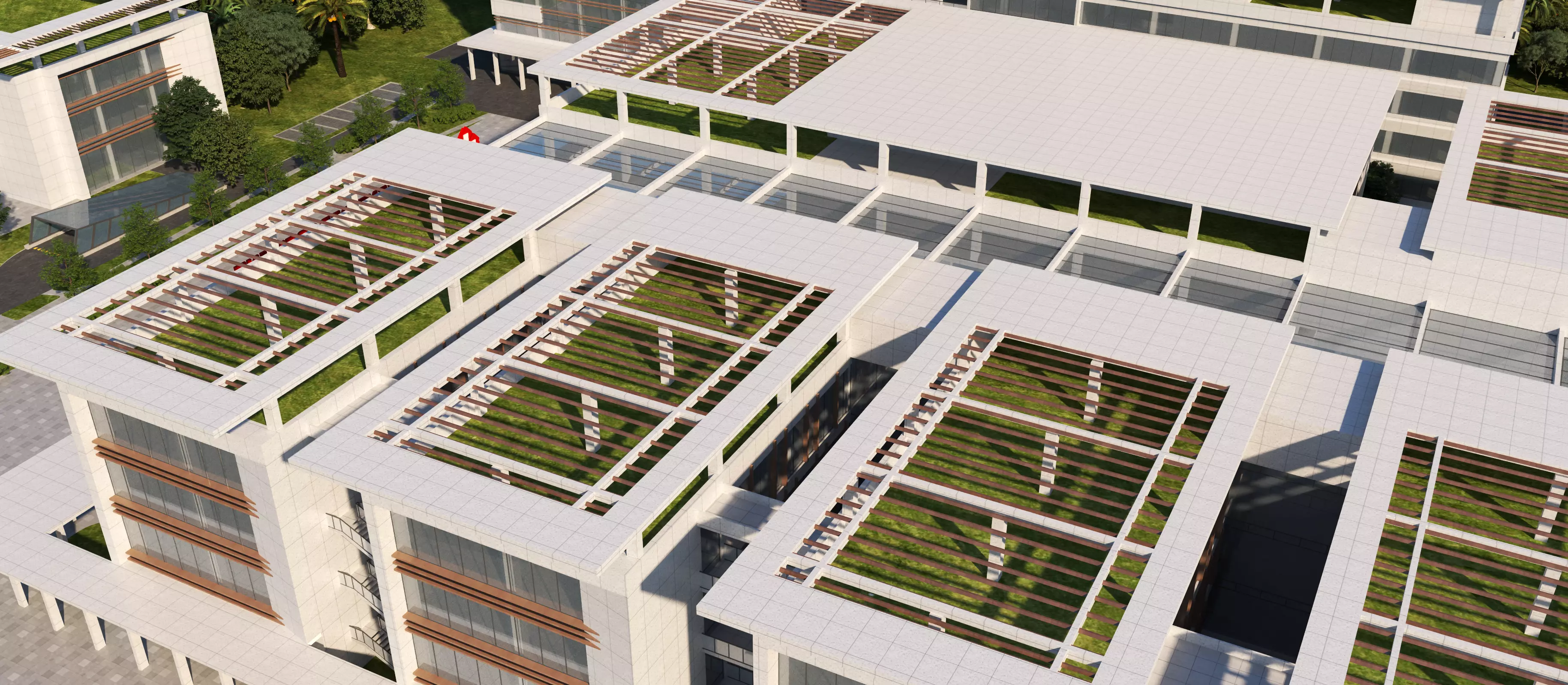 hospital building with 3D model_13