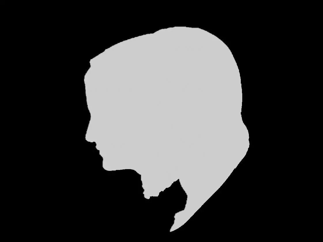 Jesus and Mary Double Profile Relief 3D print model_5