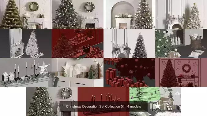 Christmas Decoration Set Collection 01