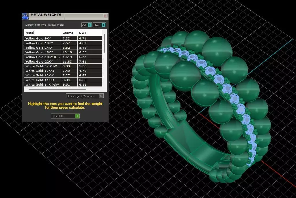 Spheric Bridge Ring 3D print model_11
