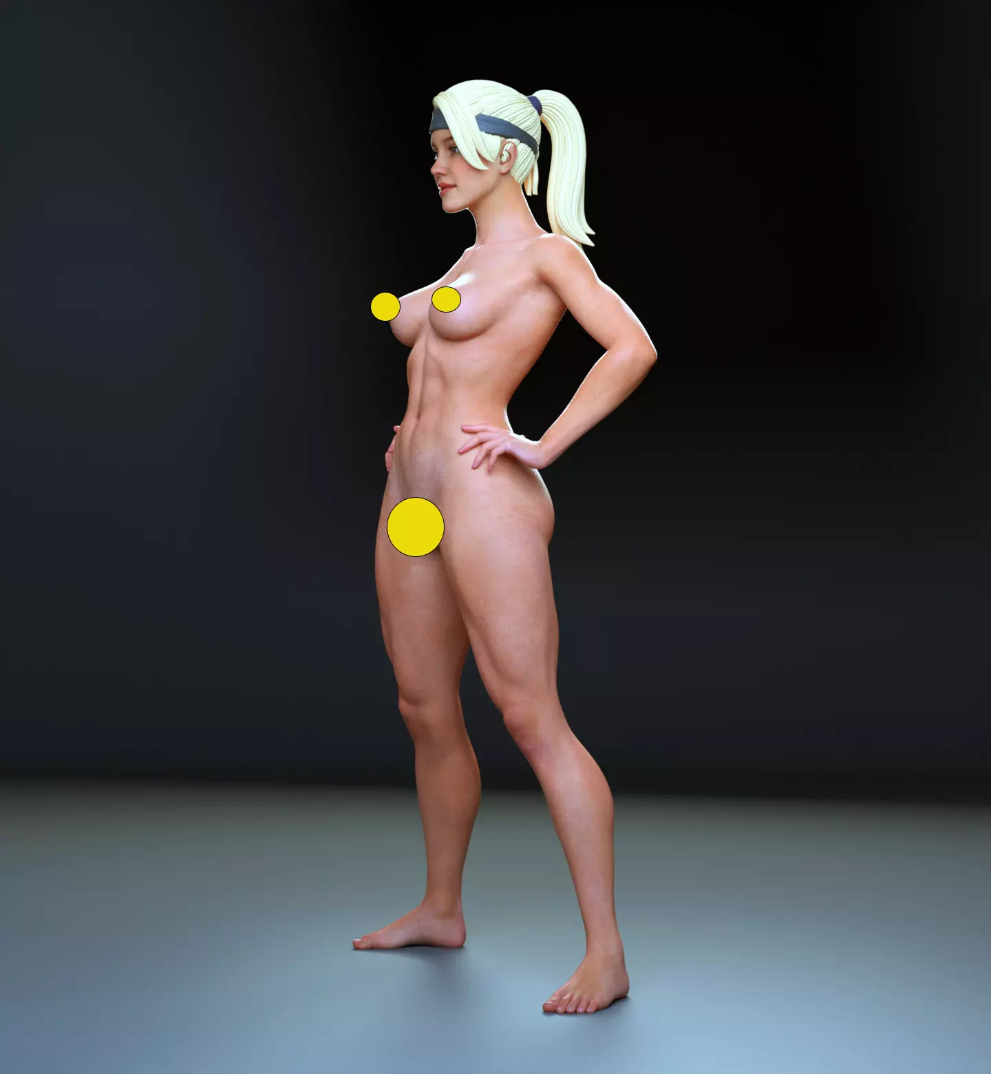 Sonya Blade 3D print model_3