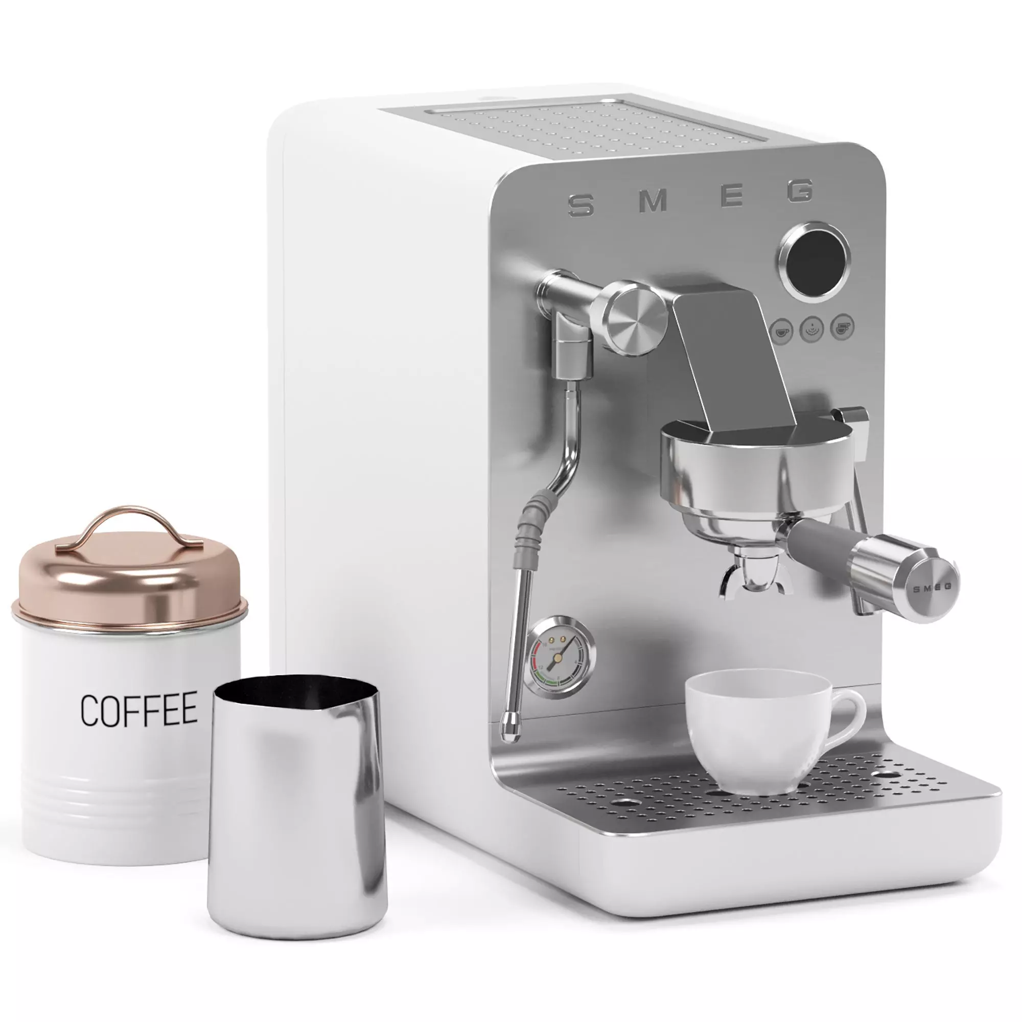 SMEG espresso coffee machine 3D model_4