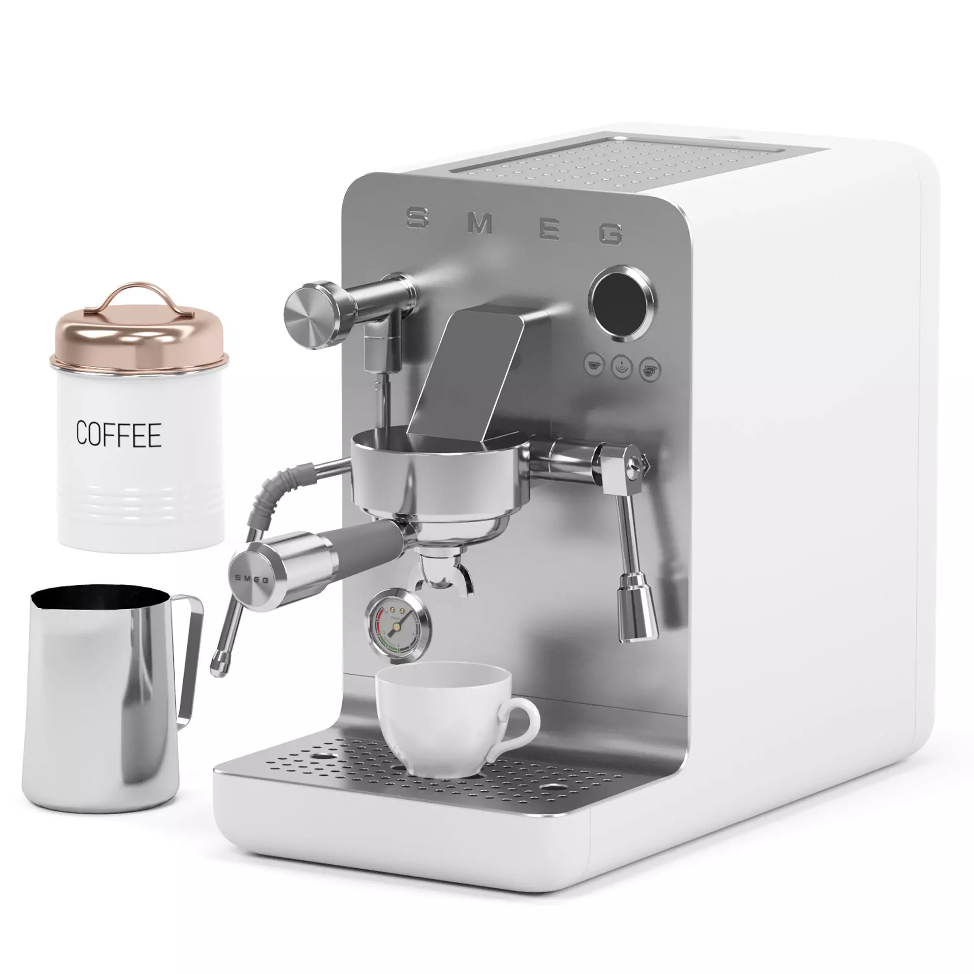 SMEG espresso coffee machine 3D model_1