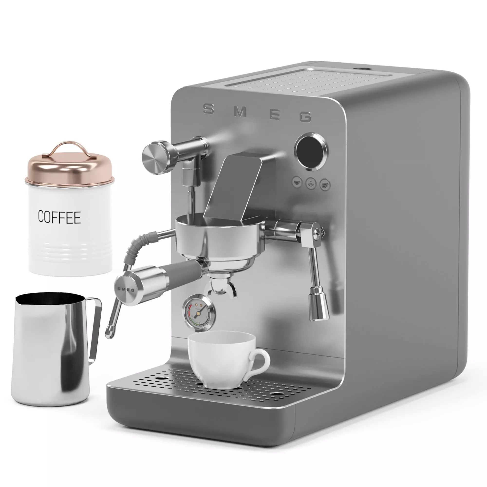 SMEG espresso coffee machine 3D model_2