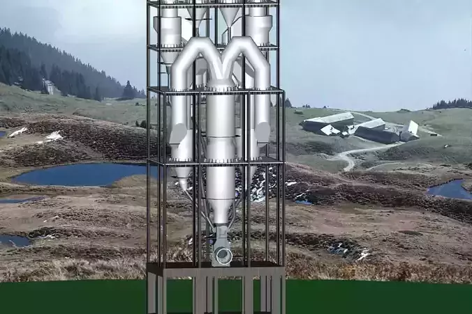 C-In Lined Calciner ILC -Steel Building