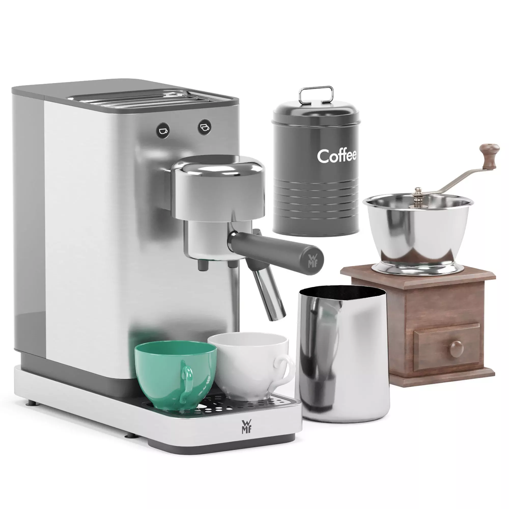 WMF espresso coffee machine 3D model_1
