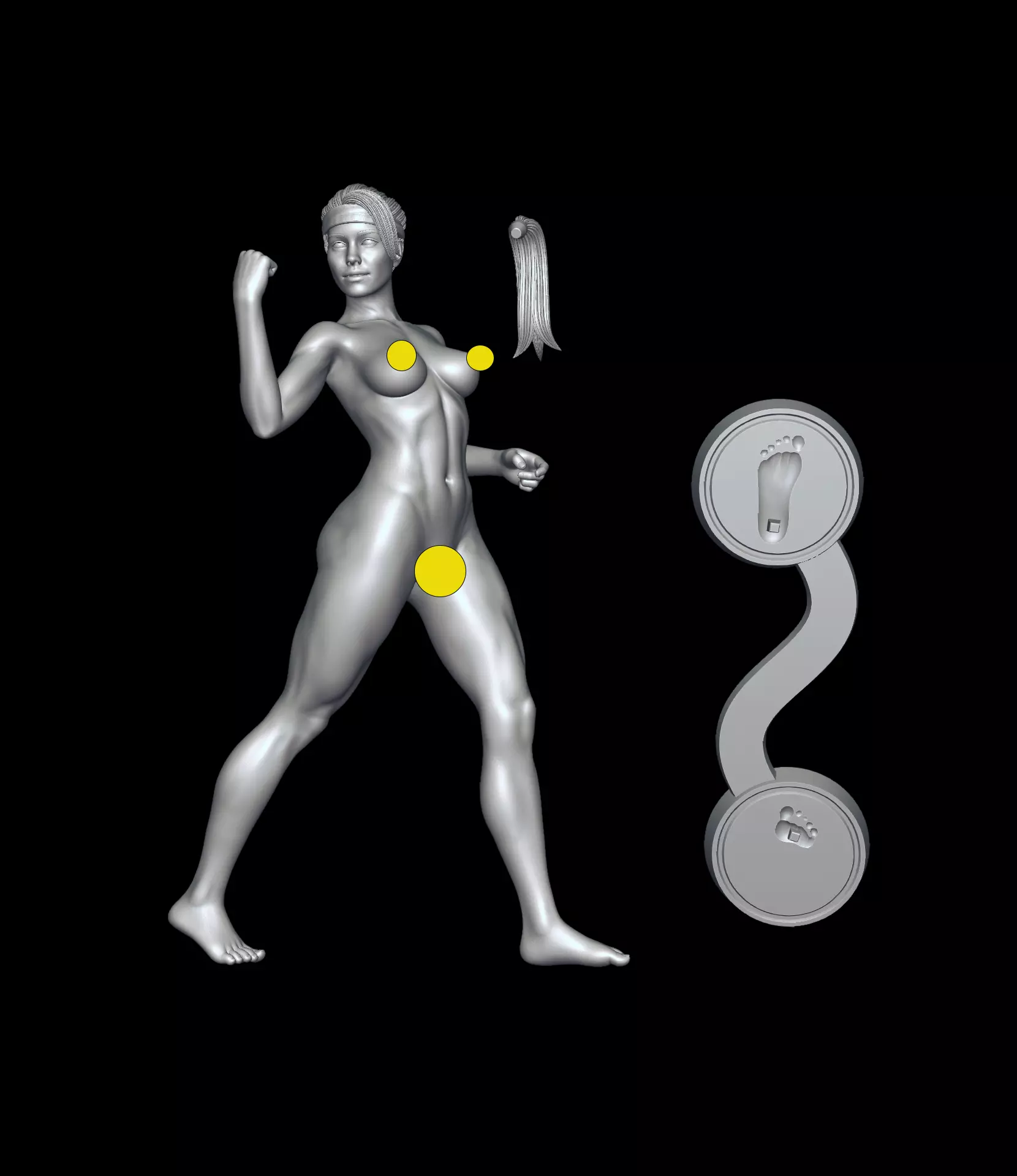 Sonya Blade v2 3D print model_4