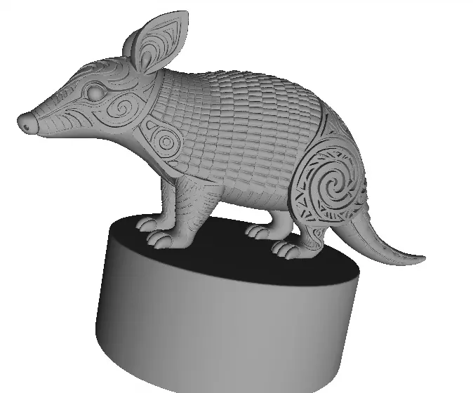 2673 Australian Armadillo Totem 3D Model 3d stl 3D print model
