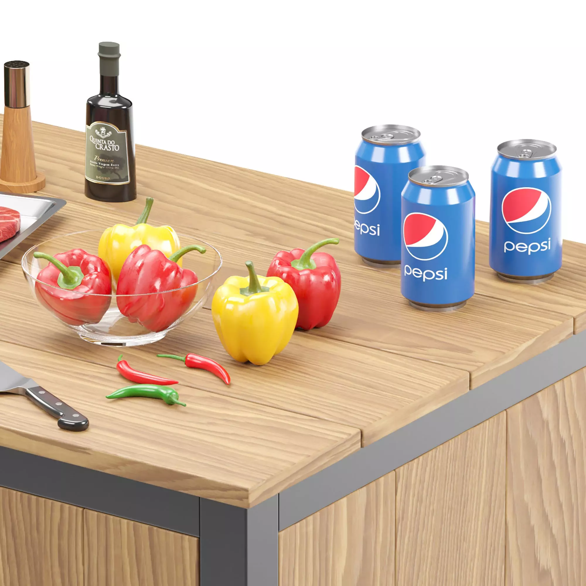 Outdoor BBQ 3D model_3