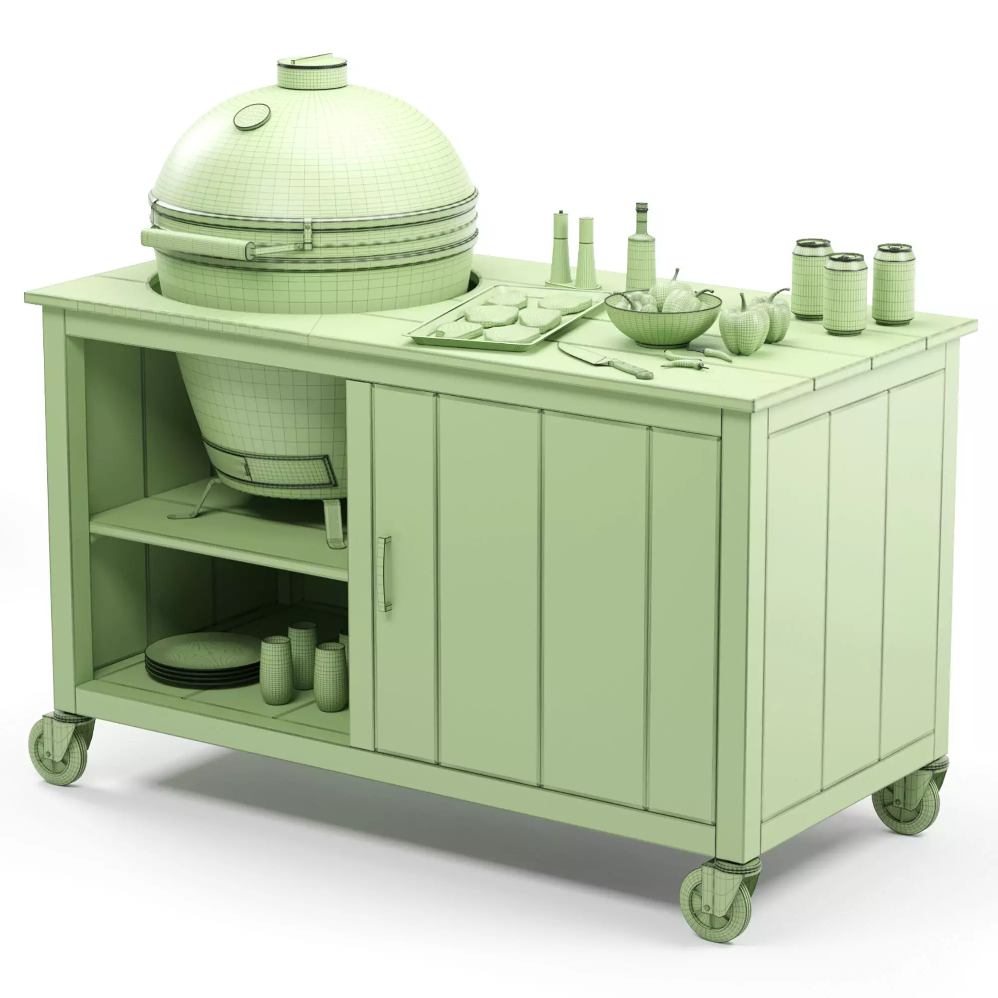 Outdoor BBQ 3D model_6