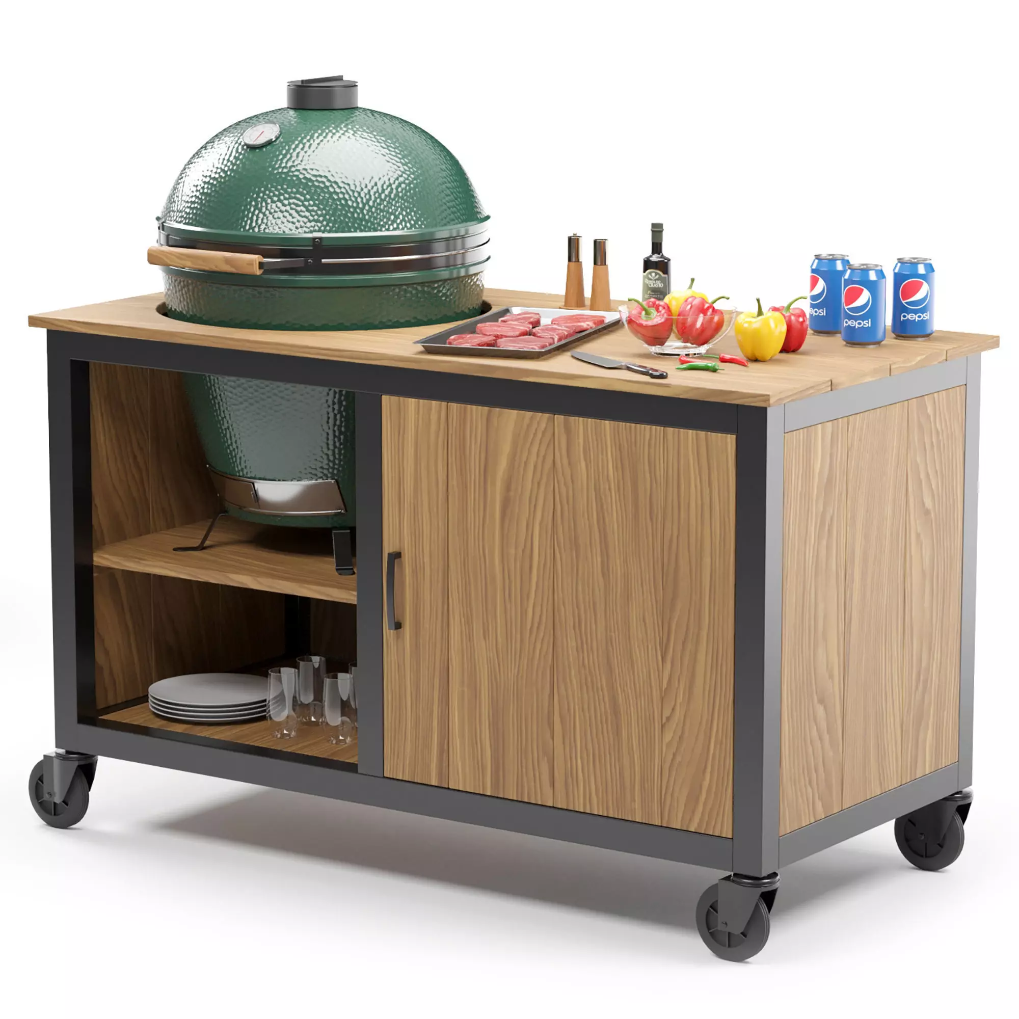 Outdoor BBQ 3D model_5