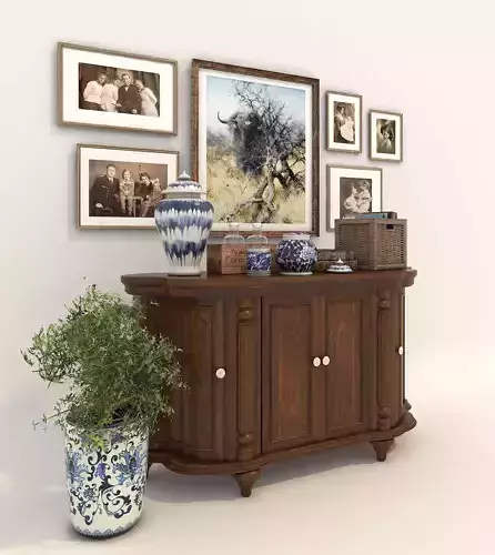 Classic European style Cabinet and Decoration
