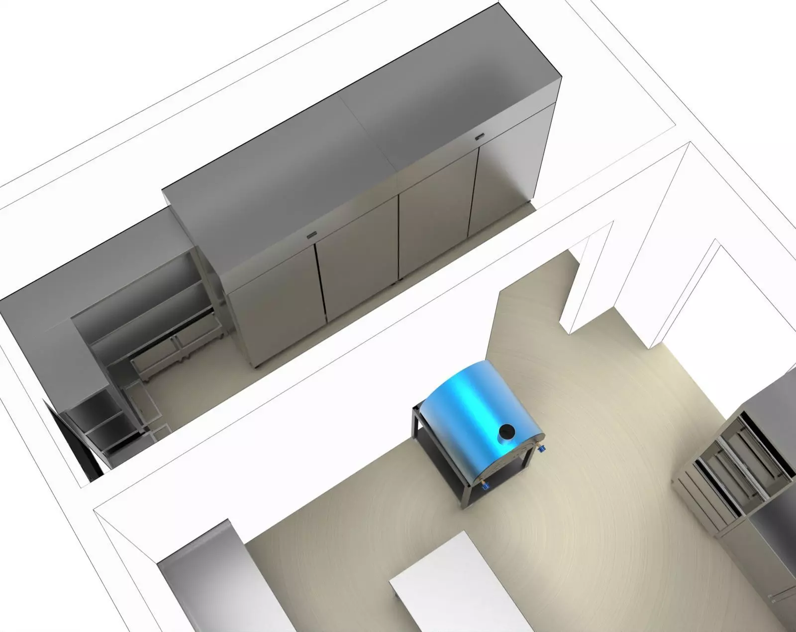 kitchen 72 WITH PIZZA OVEN  3D model_5