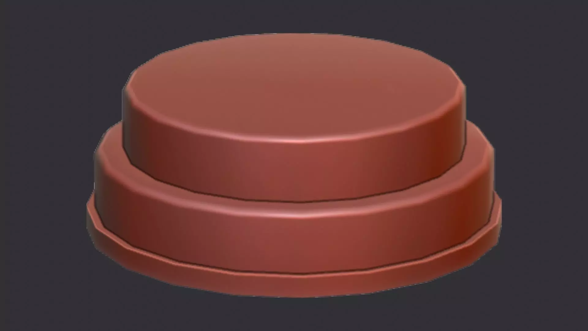 White medical bottle cap lid with imprint Low-poly 3D model_6