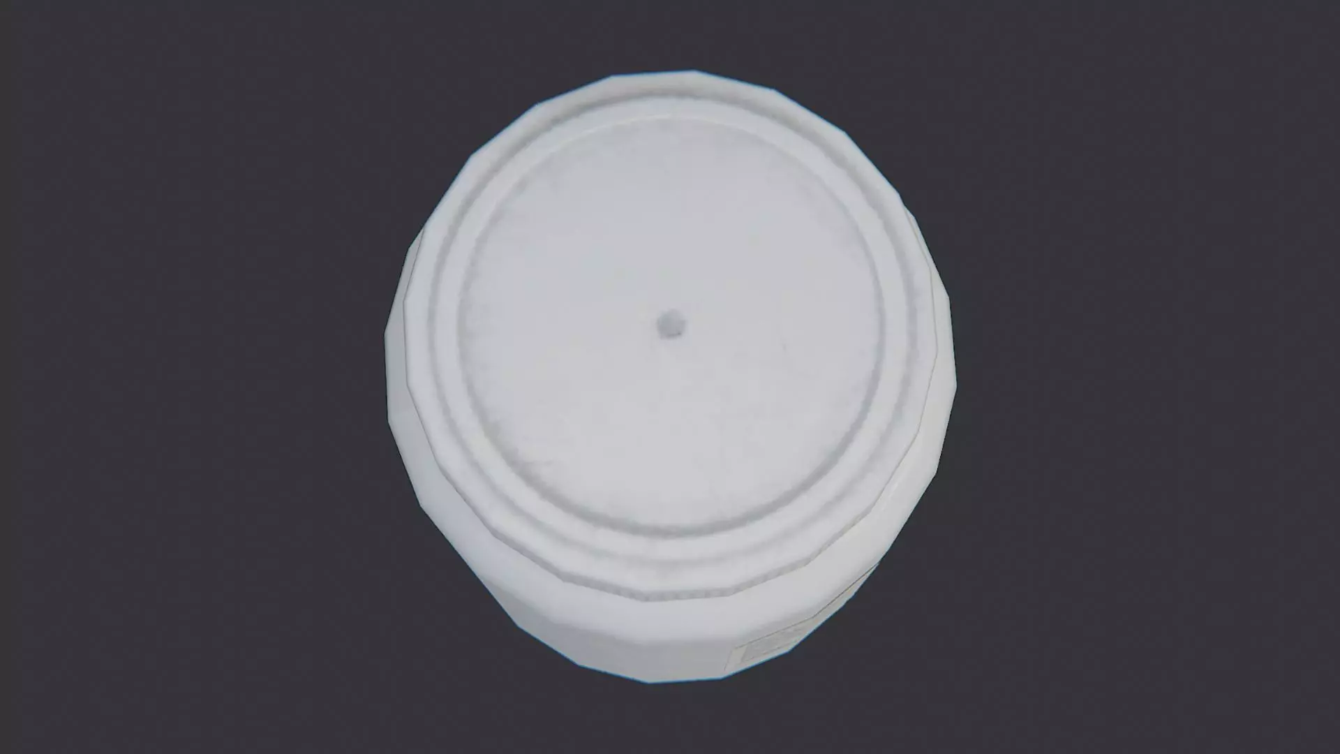 Medical bottle with label texture Low-poly 3D model_4