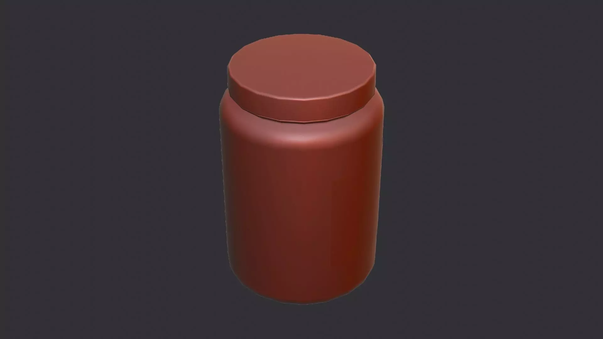 Medical bottle with label texture Low-poly 3D model_6