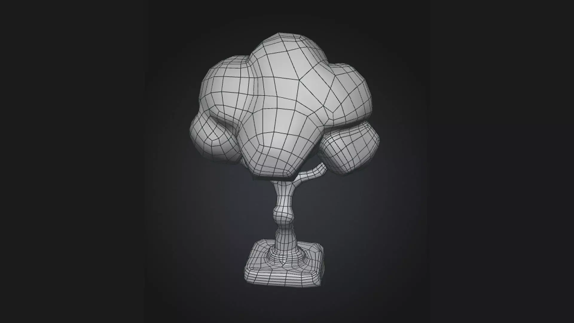 Stylized 3D Tree Low Poly Low-poly 3D model_5