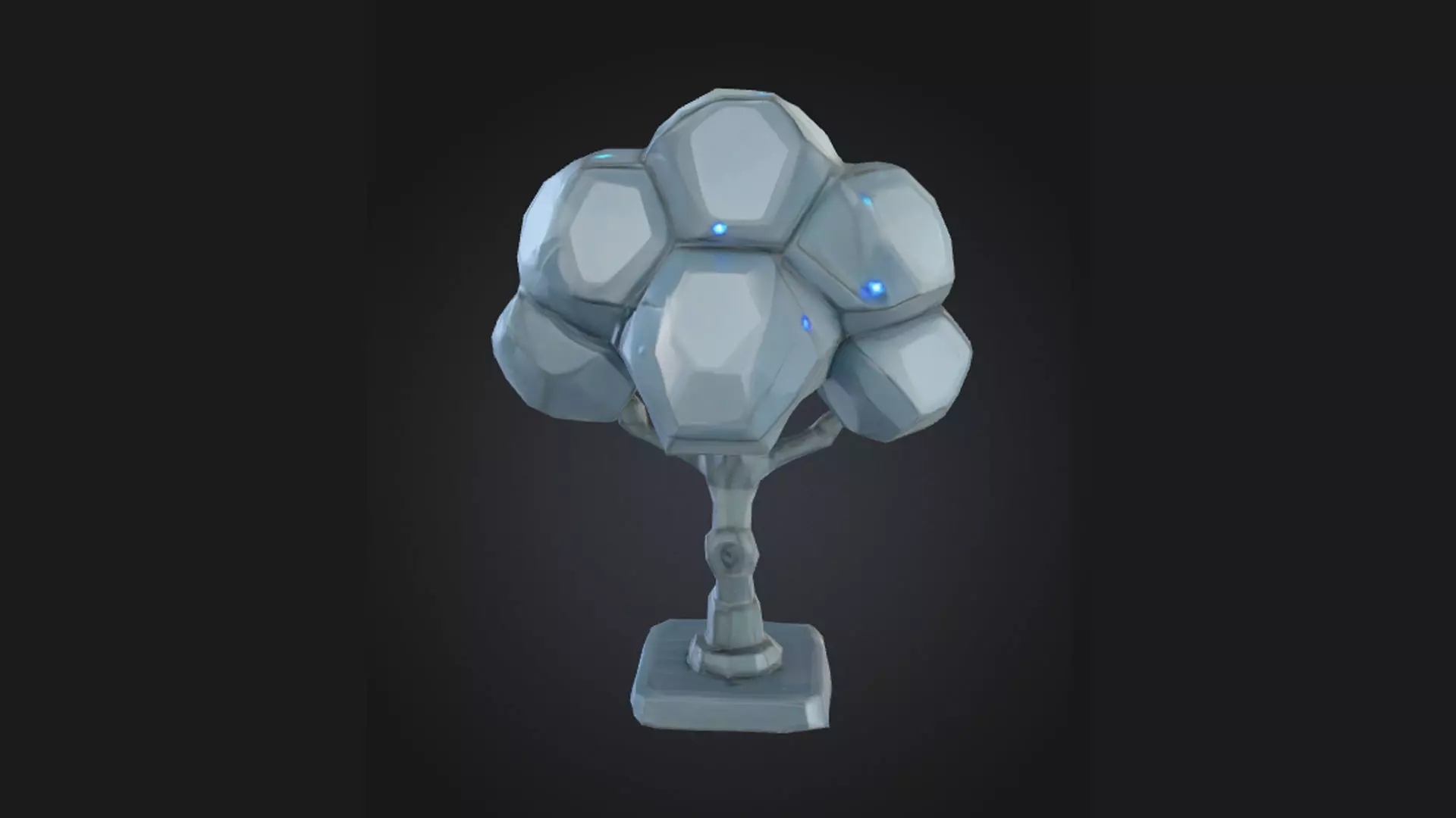 Stylized 3D Tree Low Poly Low-poly 3D model_4