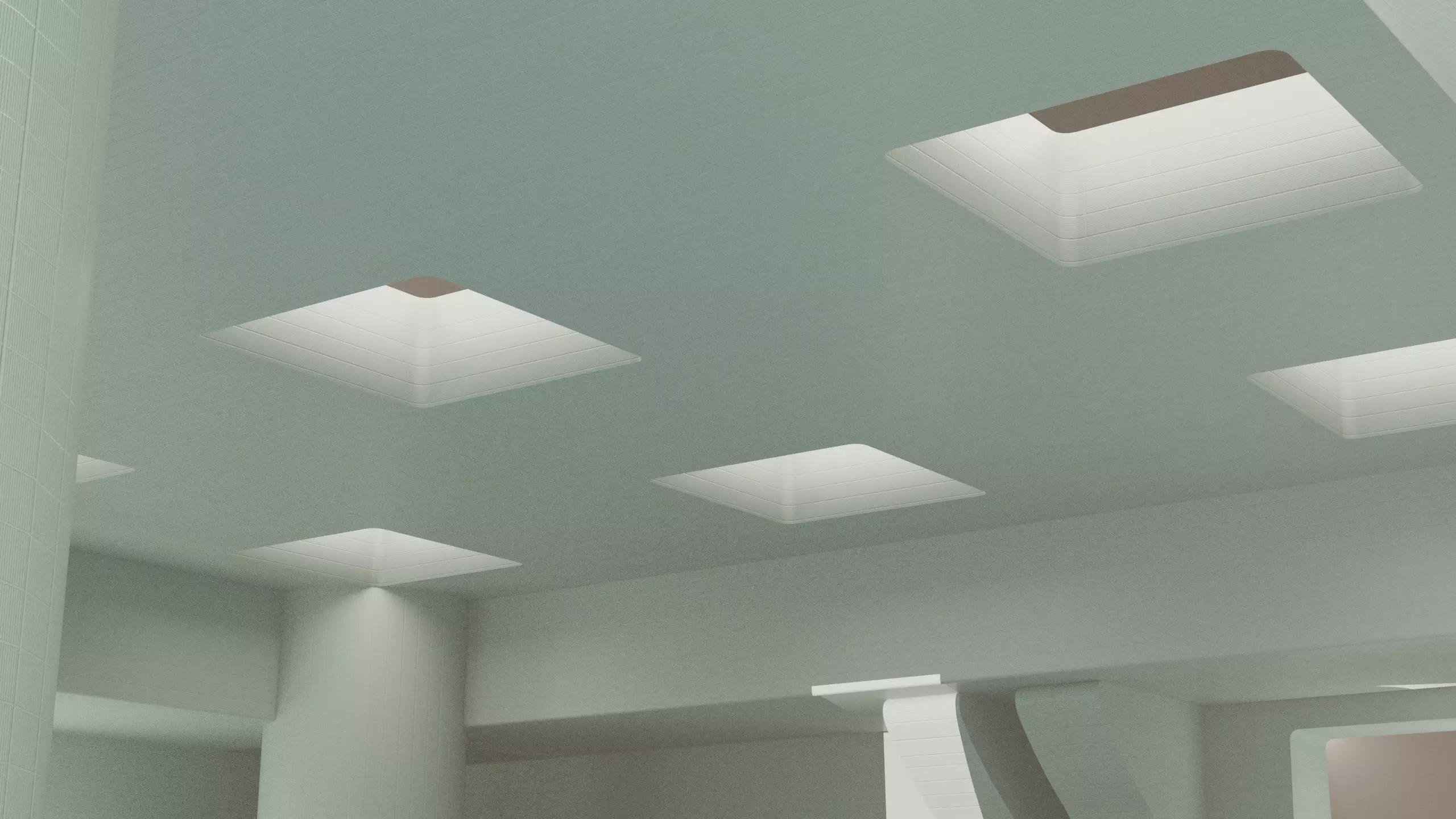 Backrooms water level Low-poly 3D model_6