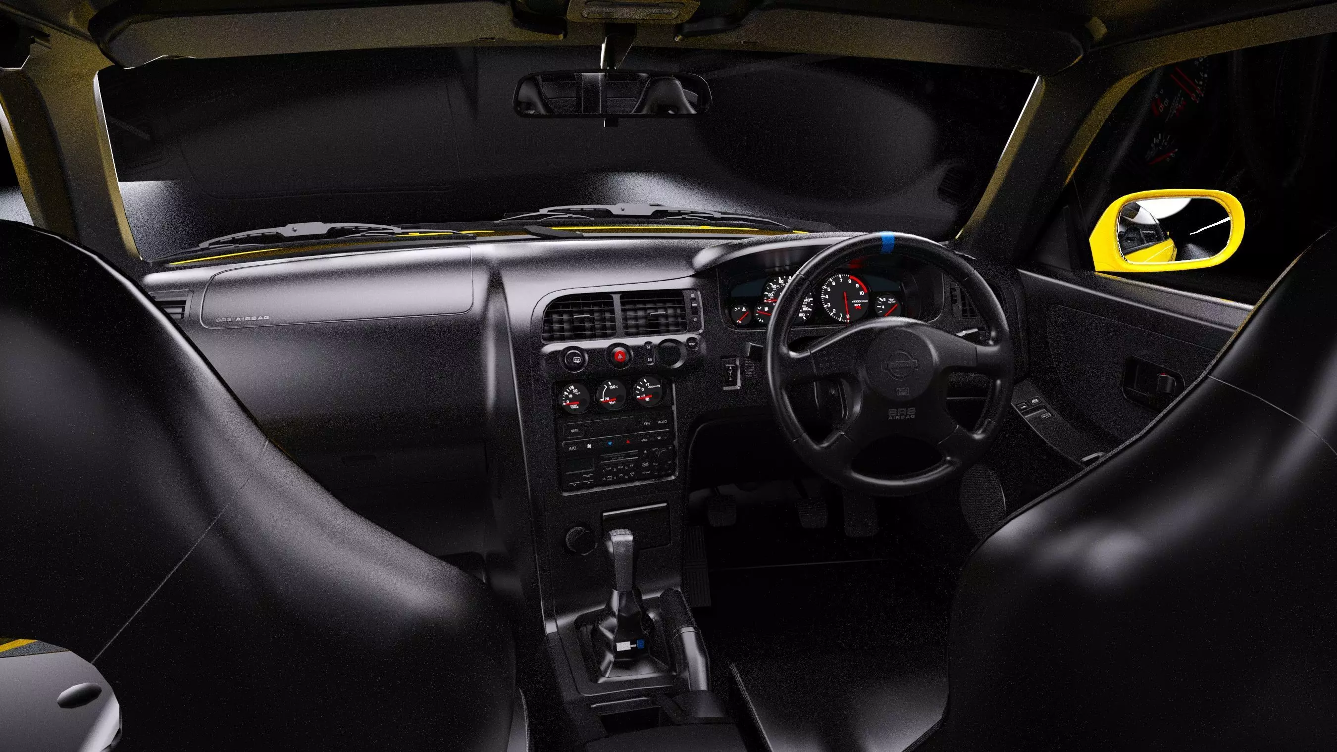 The Fast and The Furious Nissan Skyline GTR R33 V spec Low-poly 3D model_11