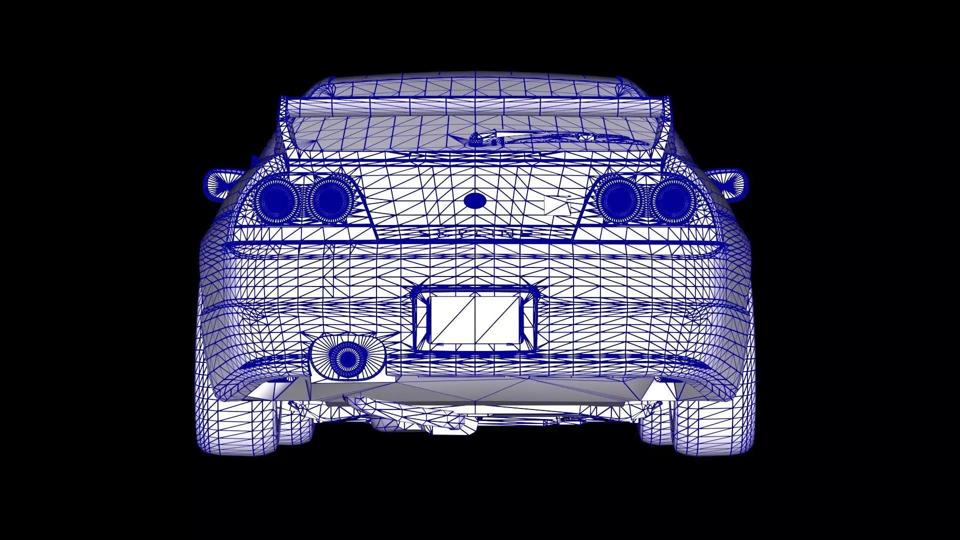 The Fast and The Furious Nissan Skyline GTR R33 V spec Low-poly 3D model_18