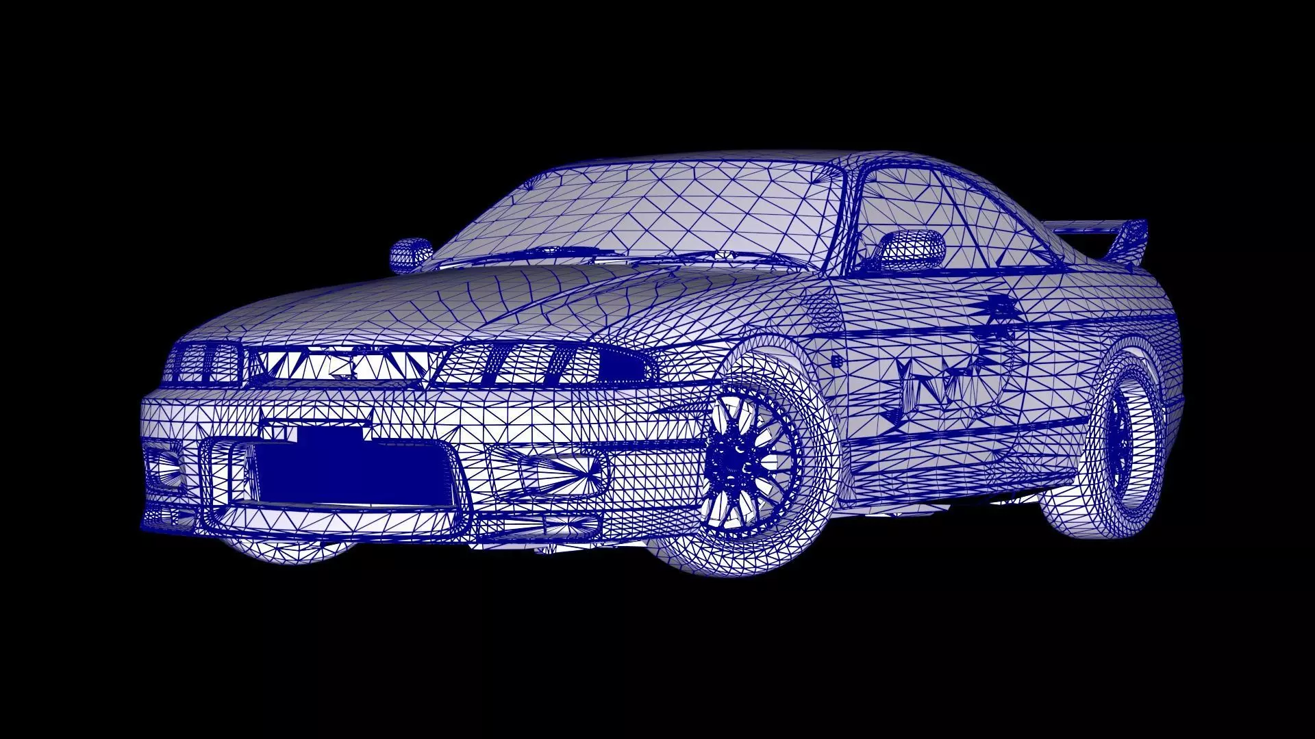 The Fast and The Furious Nissan Skyline GTR R33 V spec Low-poly 3D model_15