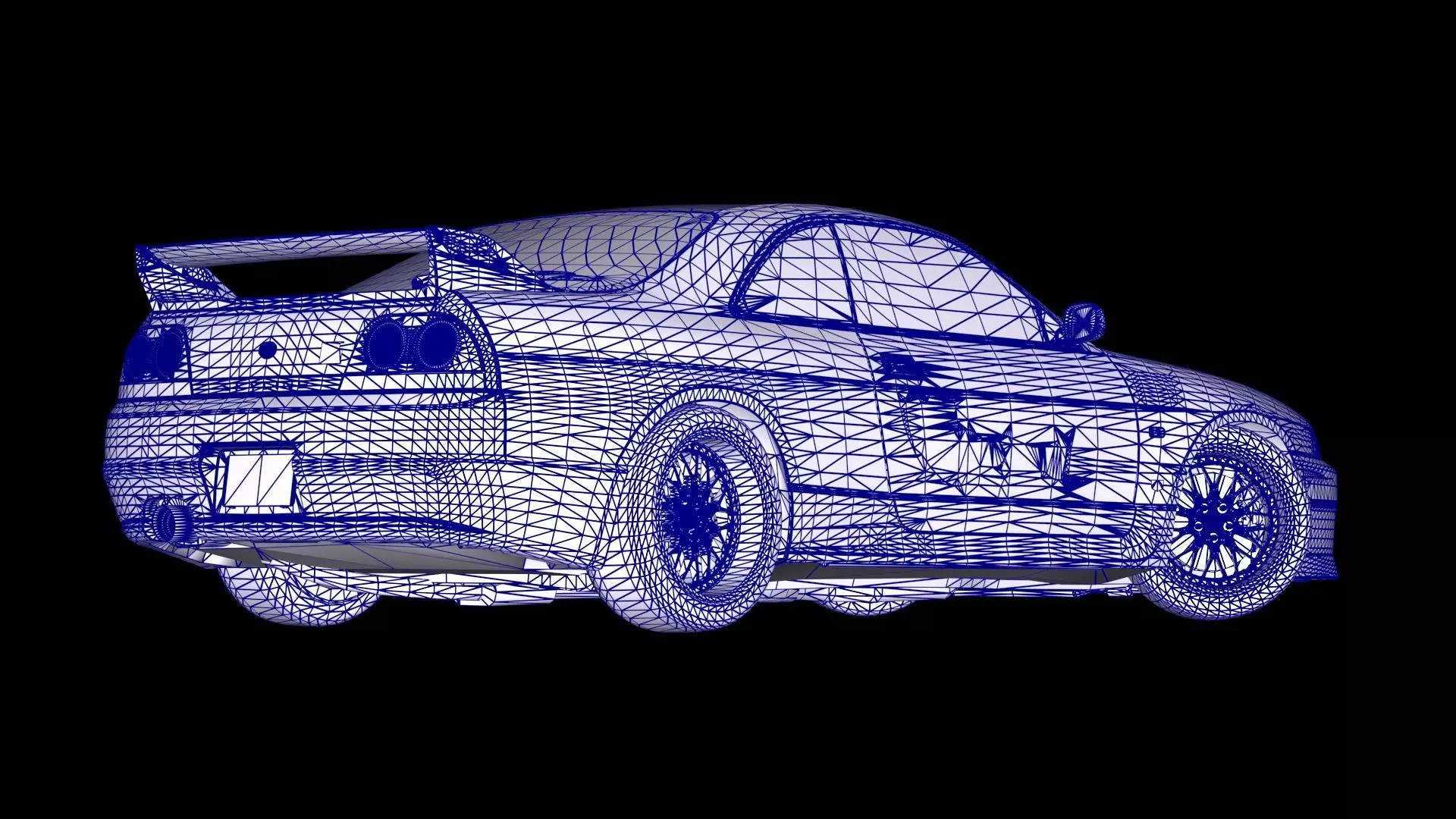 The Fast and The Furious Nissan Skyline GTR R33 V spec Low-poly 3D model_16