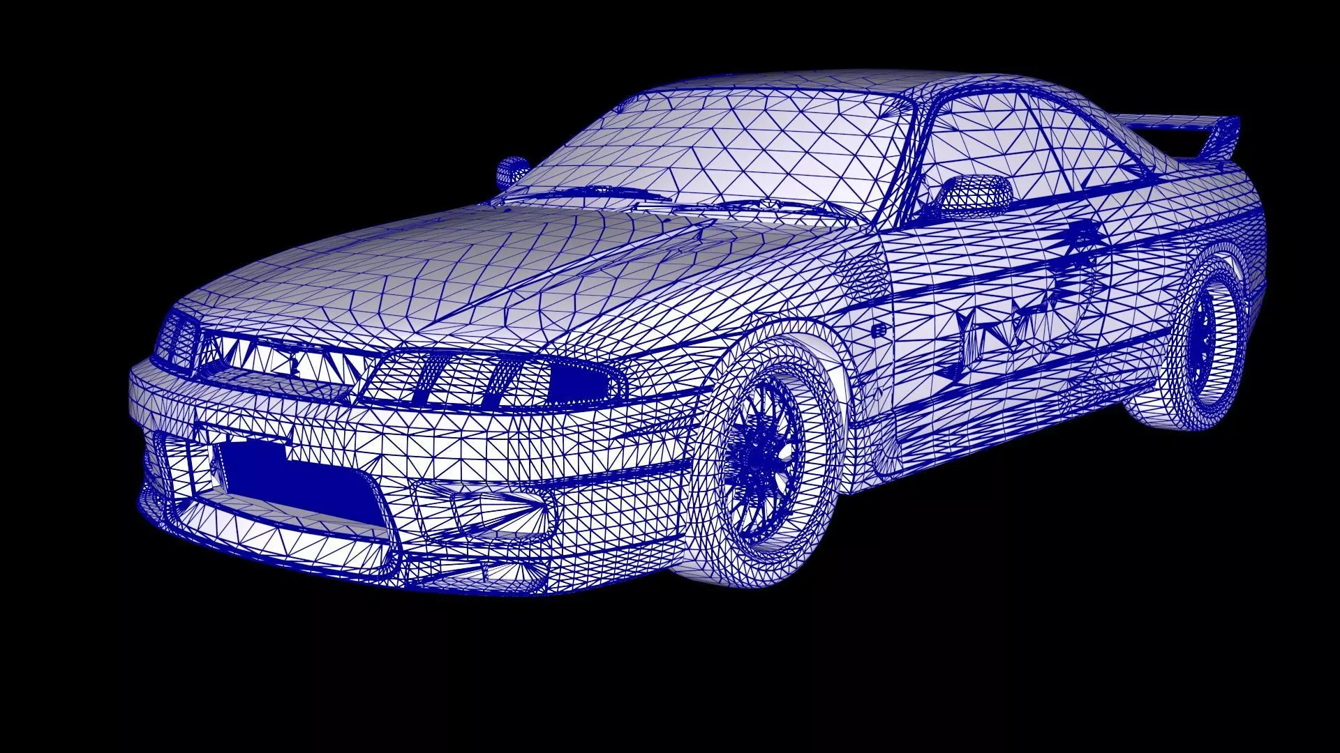 The Fast and The Furious Nissan Skyline GTR R33 V spec Low-poly 3D model_12