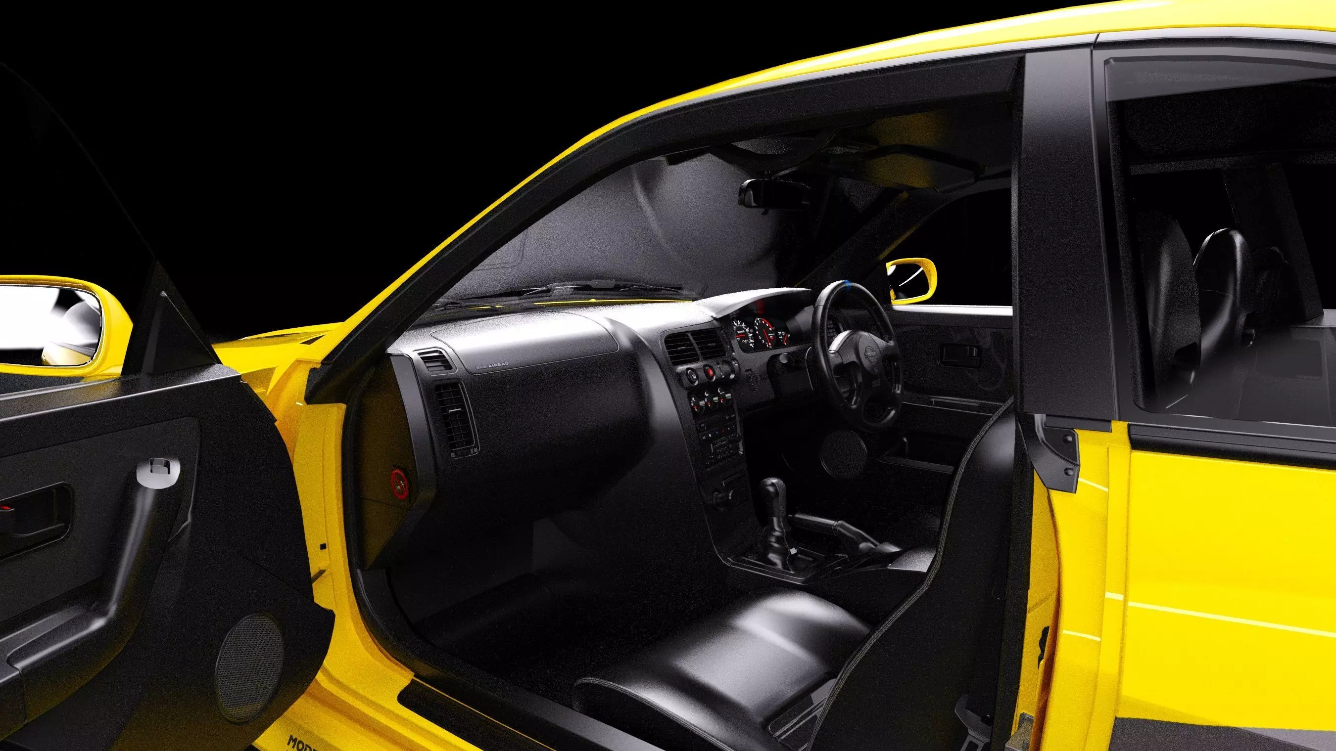 The Fast and The Furious Nissan Skyline GTR R33 V spec Low-poly 3D model_10