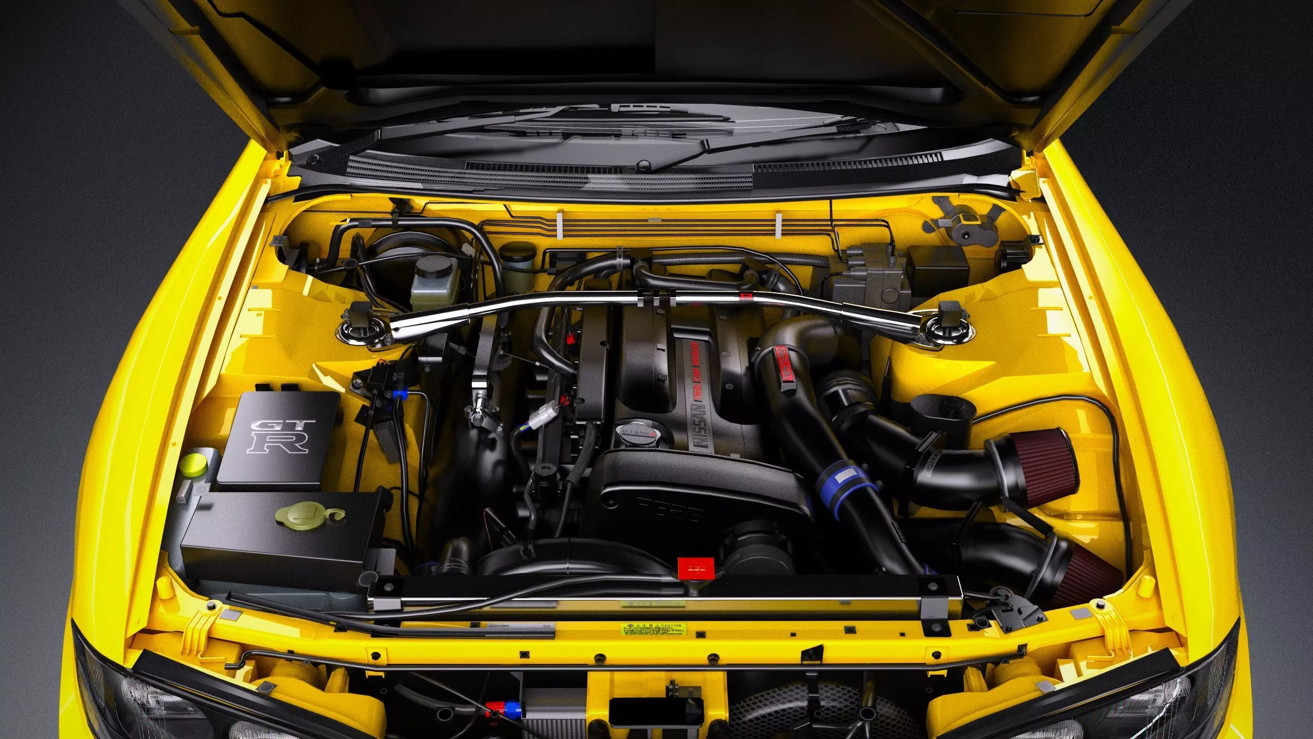 The Fast and The Furious Nissan Skyline GTR R33 V spec Low-poly 3D model_9