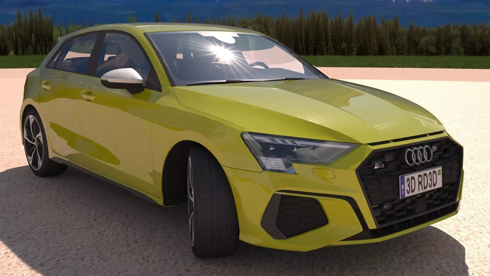 Audi-S3 2024 Sportback 3D model_1