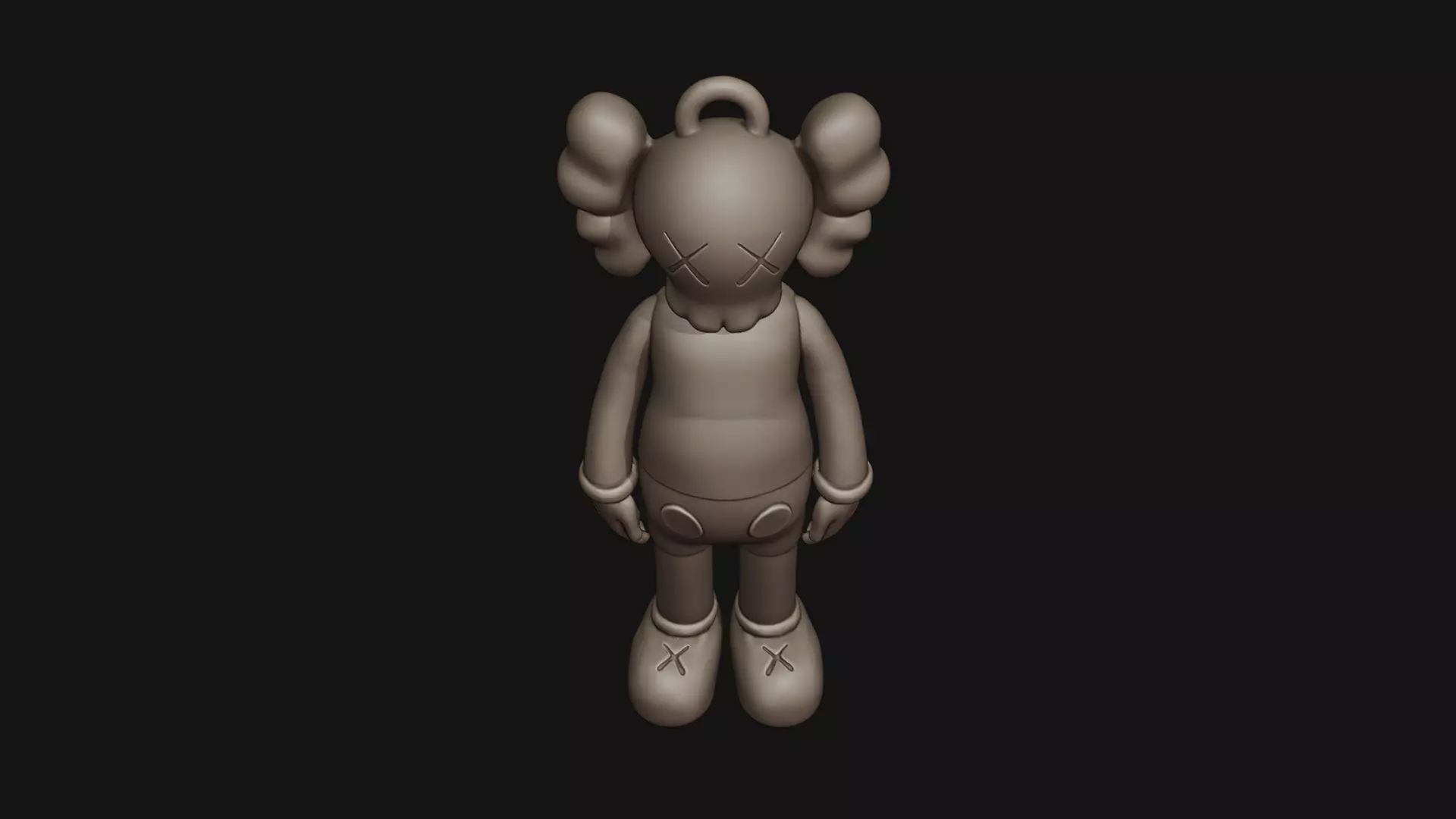 Kaws Compaion Key tag 3D print model_15