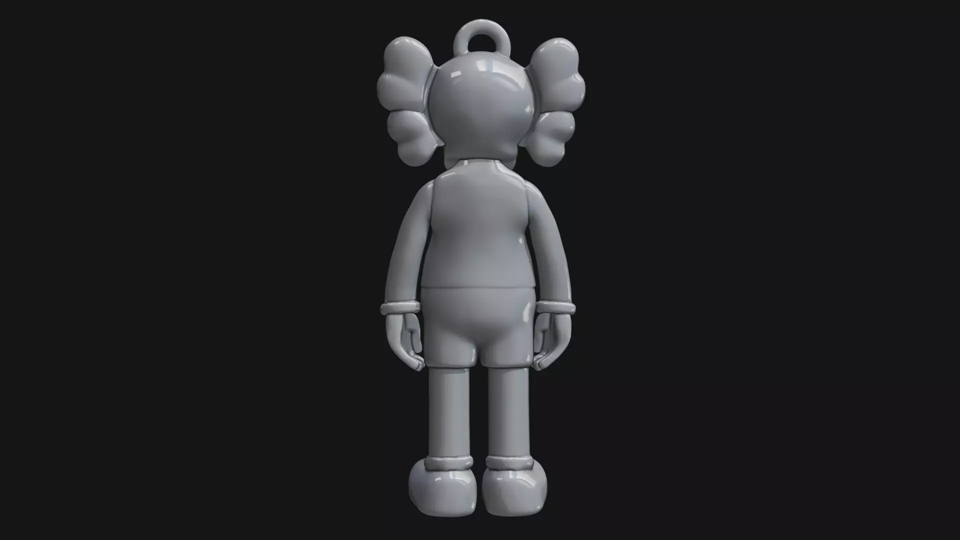 Kaws Compaion Key tag 3D print model_6