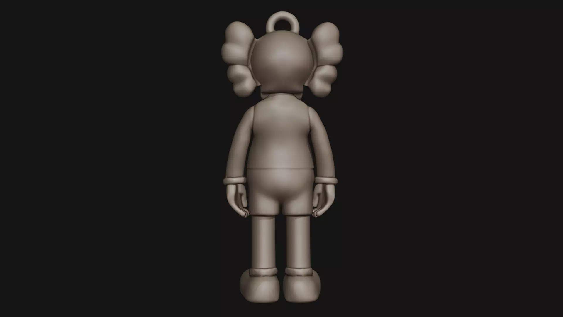 Kaws Compaion Key tag 3D print model_13