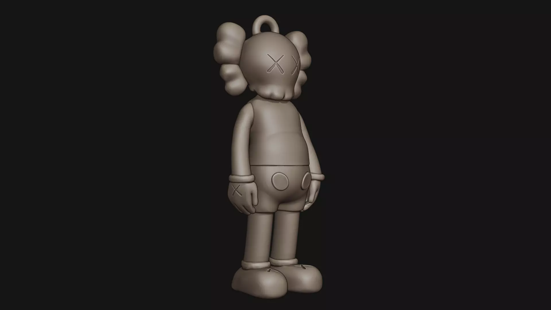 Kaws Compaion Key tag 3D print model_14