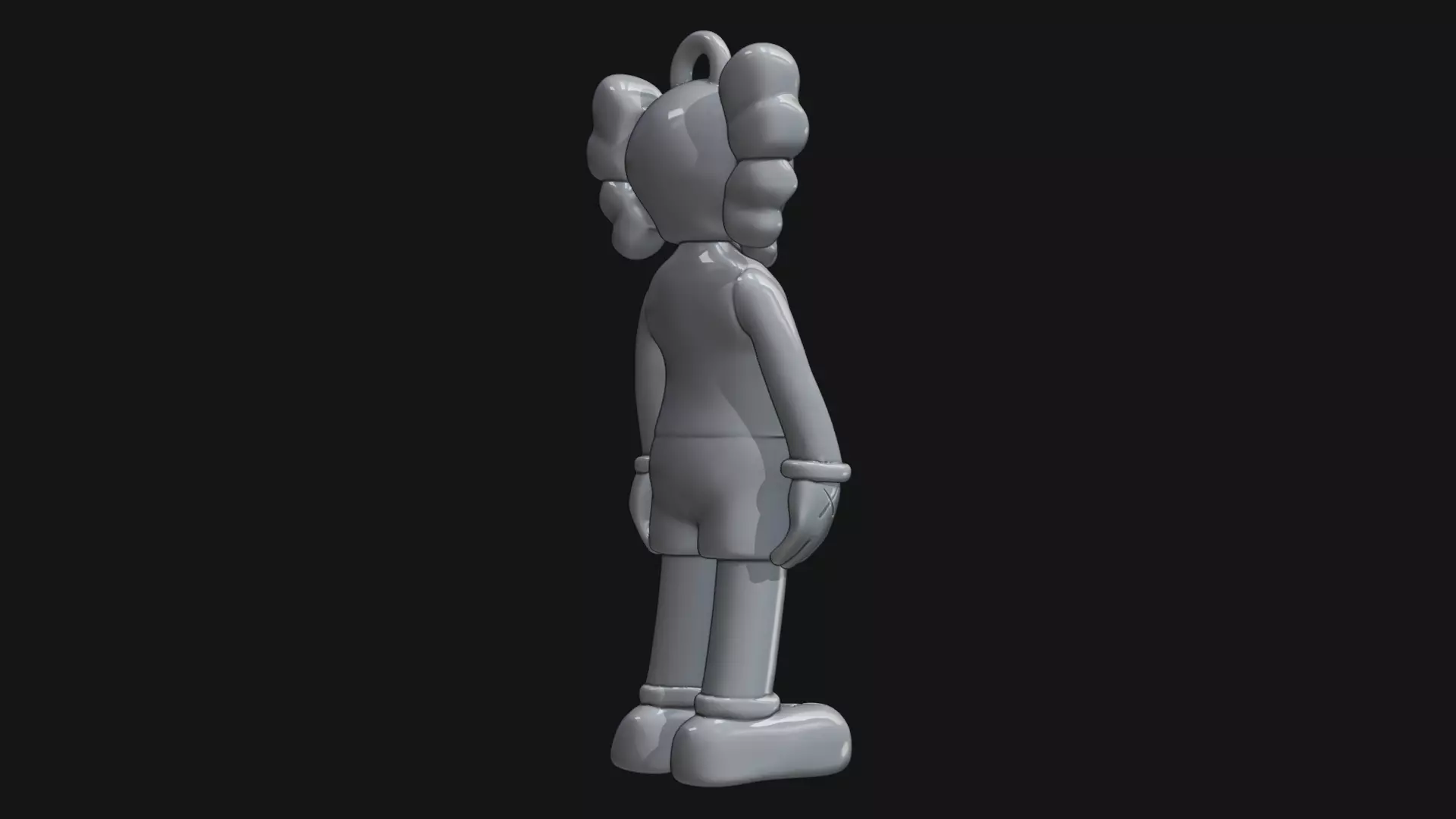 Kaws Compaion Key tag 3D print model_7