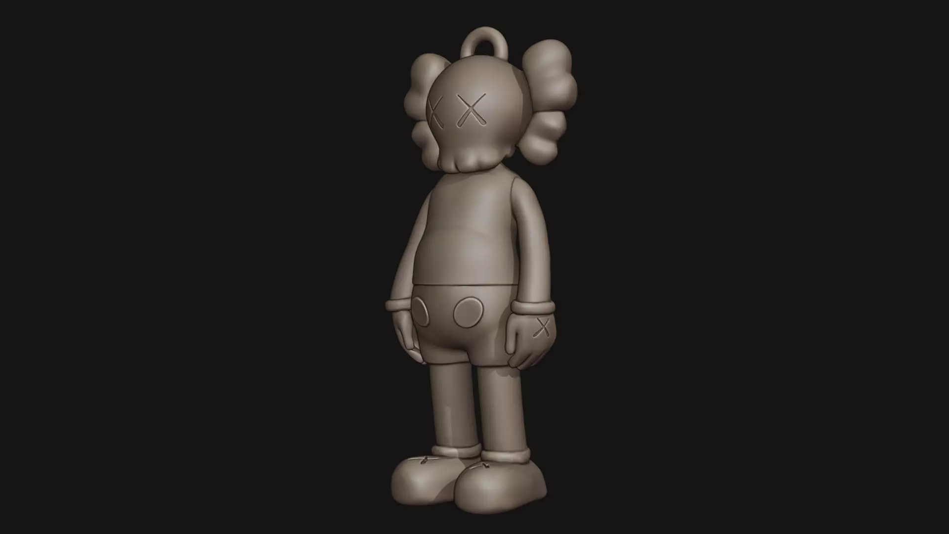 Kaws Compaion Key tag 3D print model_12
