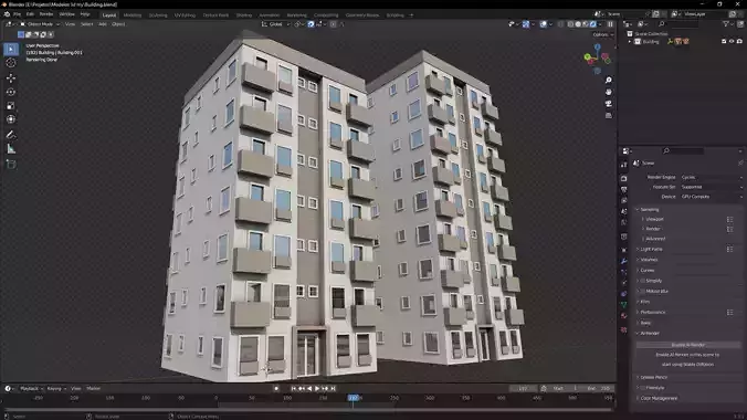 Low poly Building A01