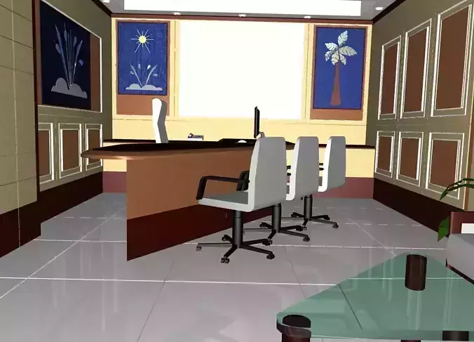 Office Type-2 Free 3D model