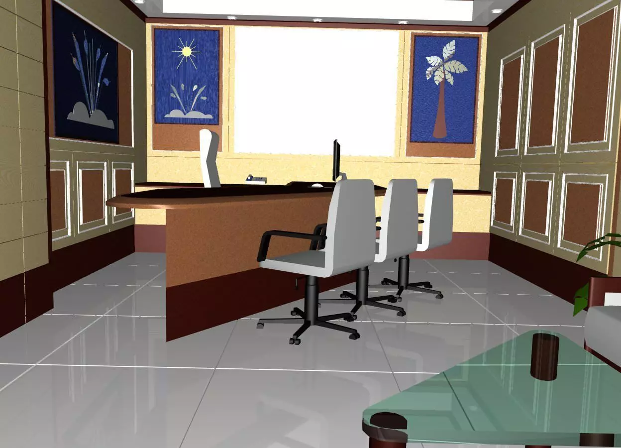 Office Type-2 Free 3D model