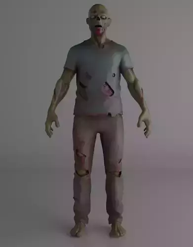 Cinematic Realistic Zombie Halloween Game-ready