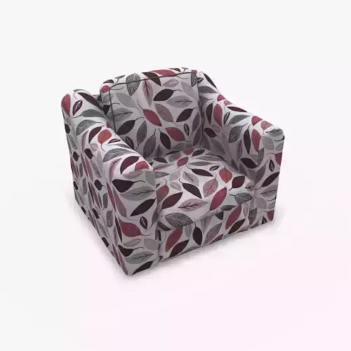 Slipcovered Club Chair Low-poly PBR